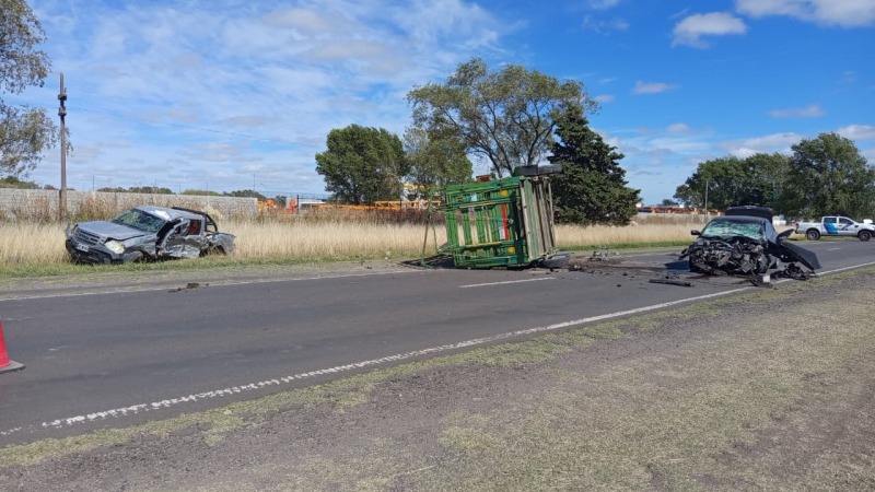 Fuerte choque en Ruta 226 en el acceso a Olavarr�a: tres heridos